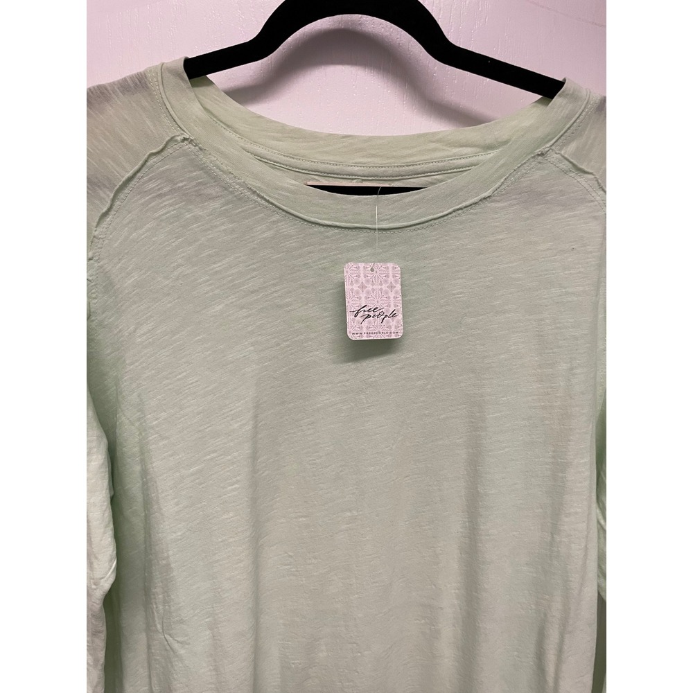 NWT We The Free People Arden Tunic Womens Green Oversized Slub Cotton - Picture 4 of 13